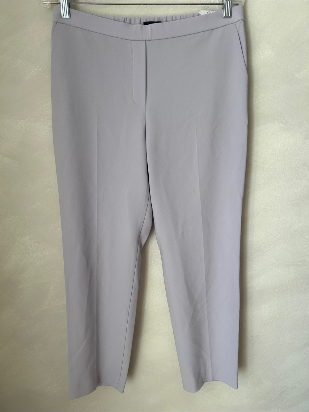 Theory Treeca Modern Pull On Crepe Pants in Lavender size 8 Office Workwear